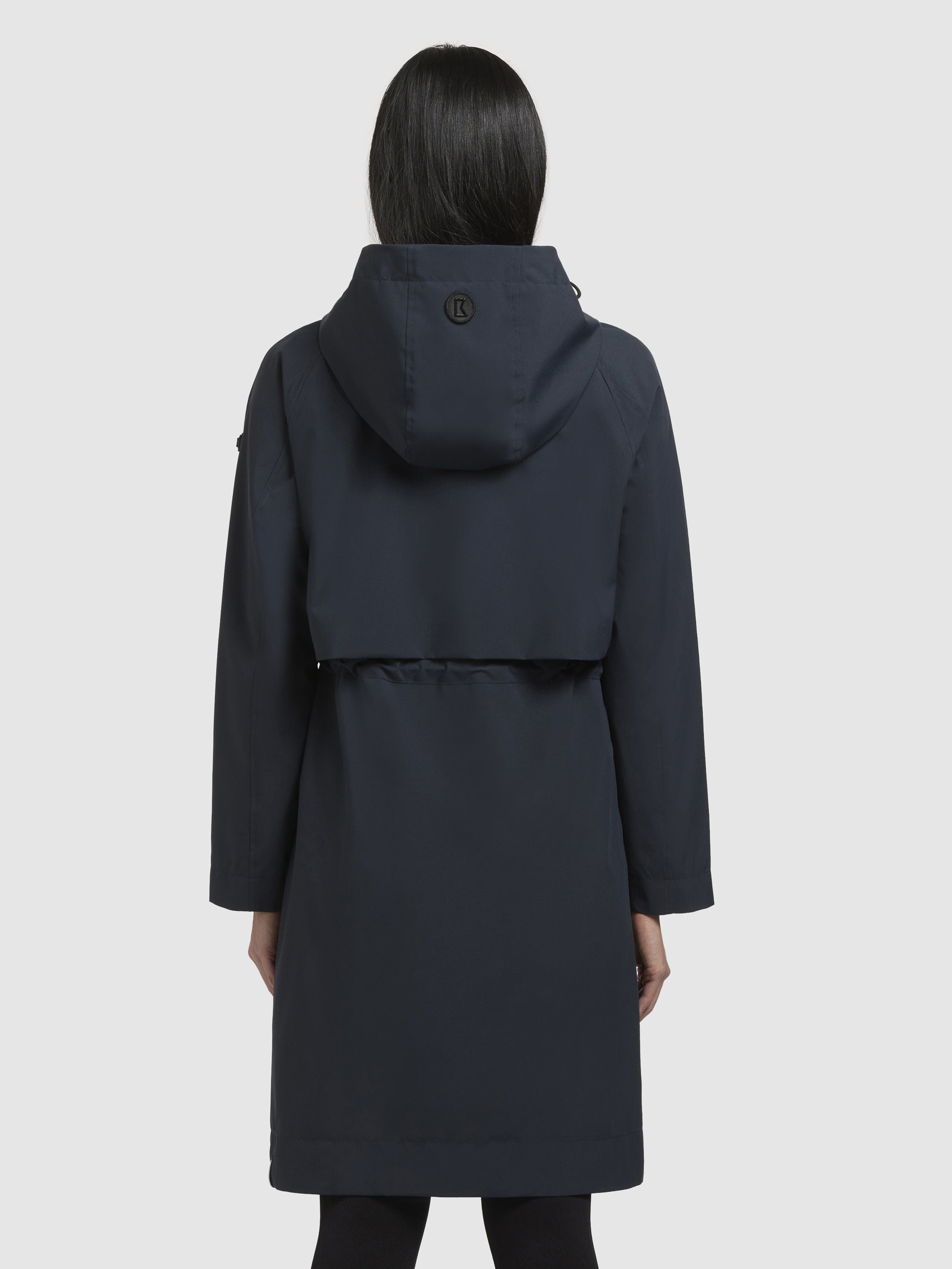 khujo-mantel-adura-dunkelblau-kurzmantel-sommerparka-damen-loose-fit image 3