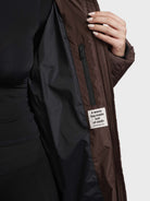 khujo-coat-prayce-damen-steppmantel-dark-brown image 8