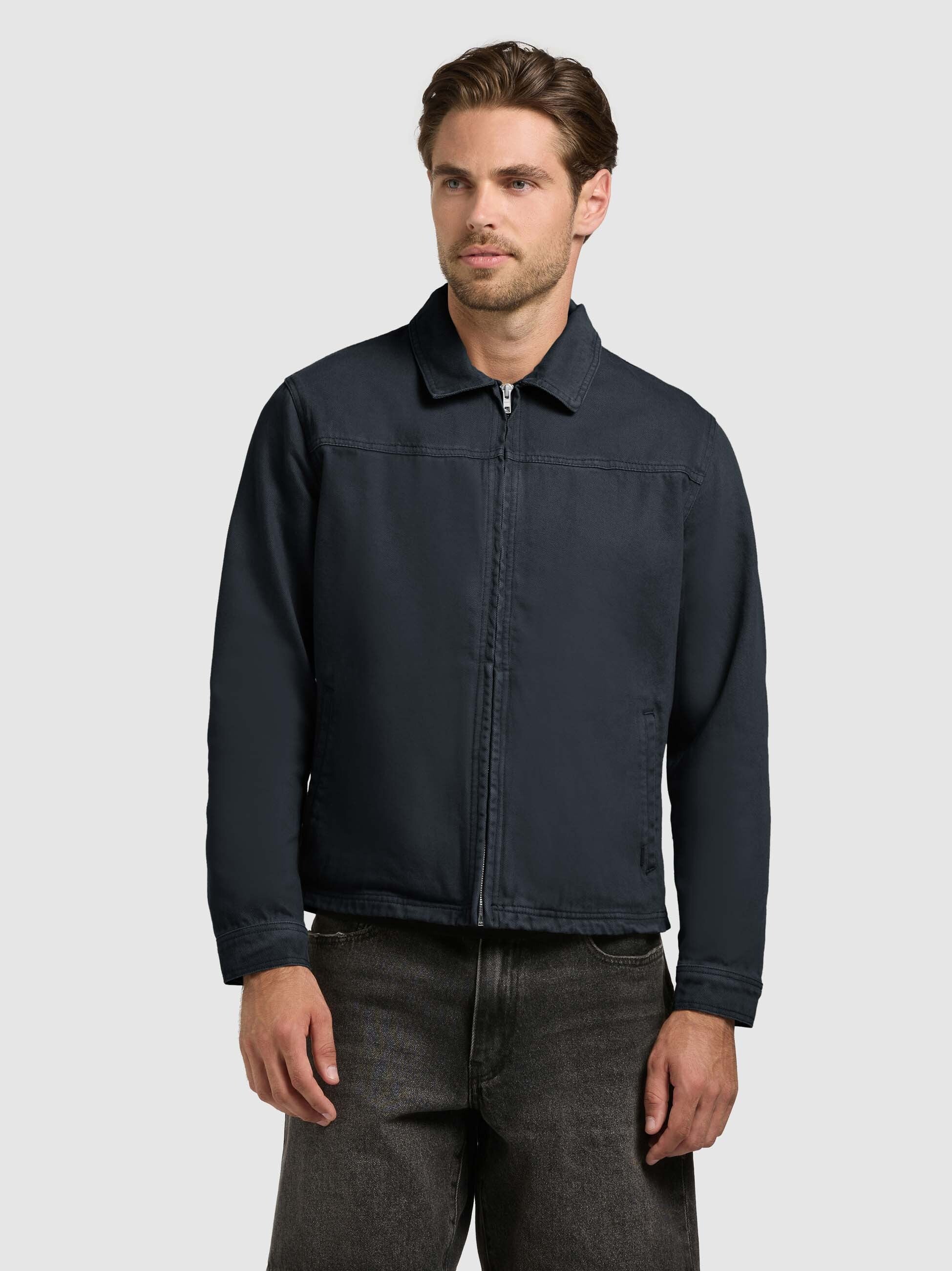 khujo-reilly-damen-jeansjacke-navy-denim-regular-fit image 4