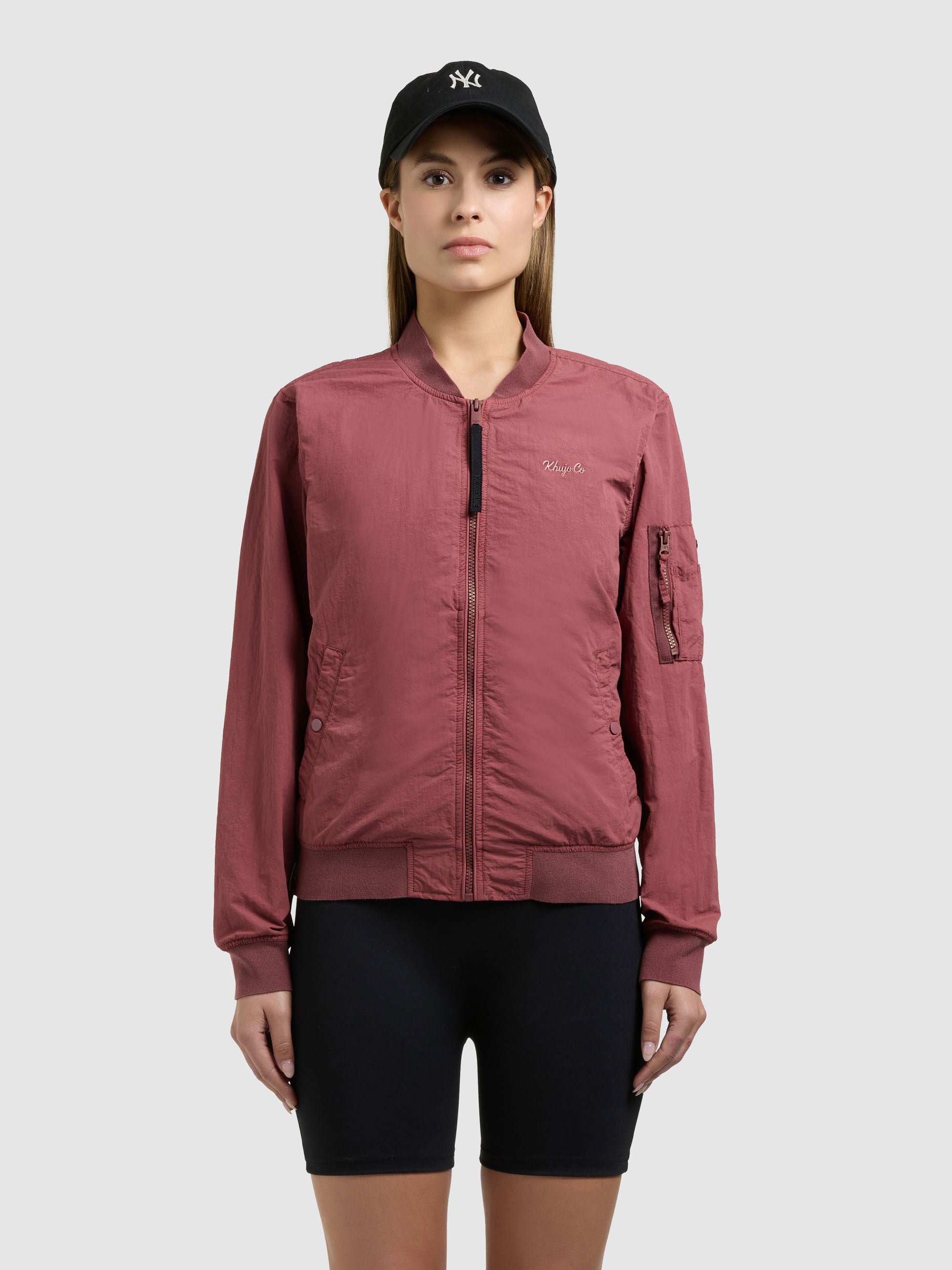 khujo-denz-bomberjacke-fuchsia-blouson-ungef-ttert-f-r-damen image 4
