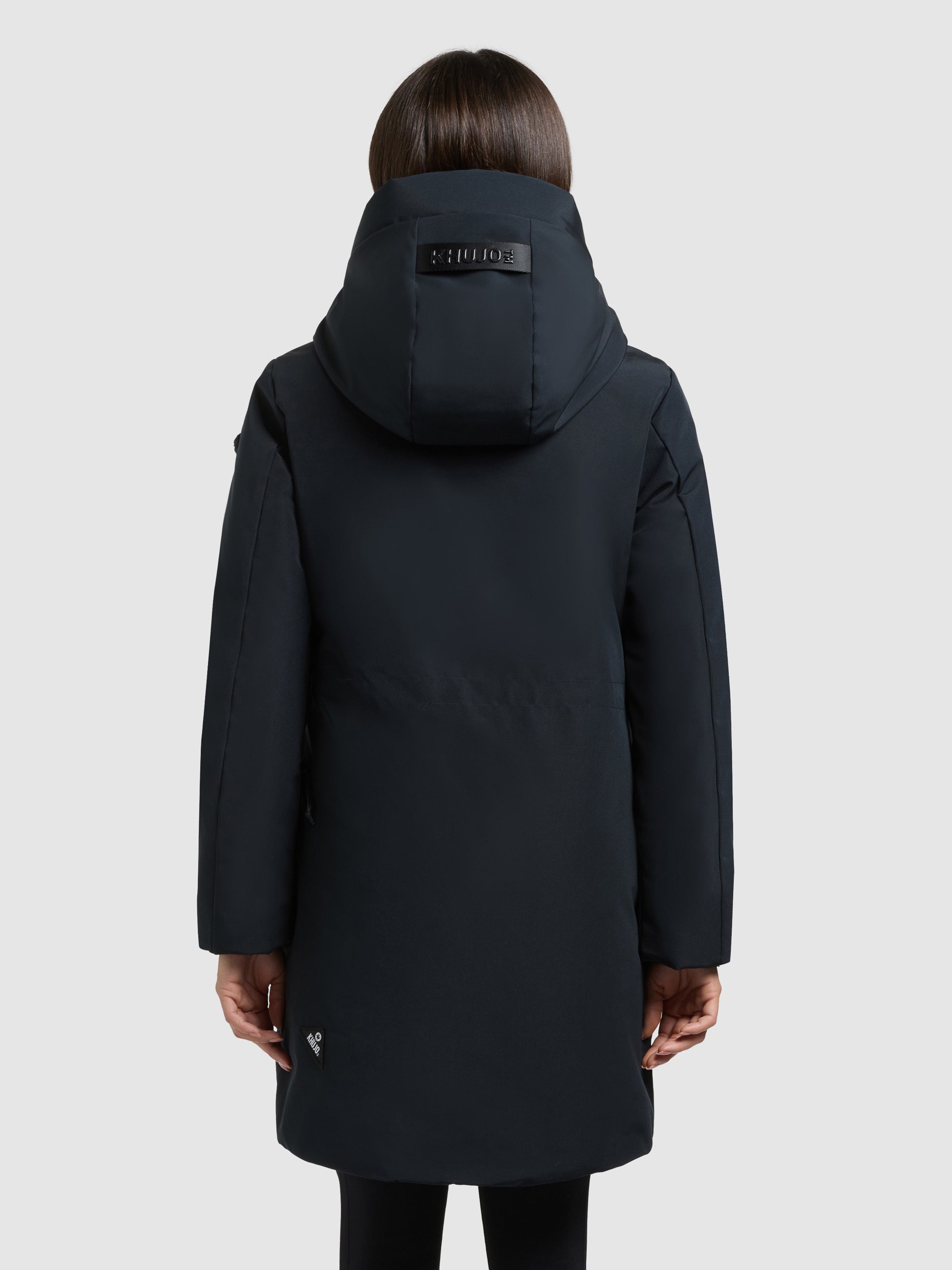 khujo-mantel-diance-port-blue-damen-kurzmantel-slim-fit image 3