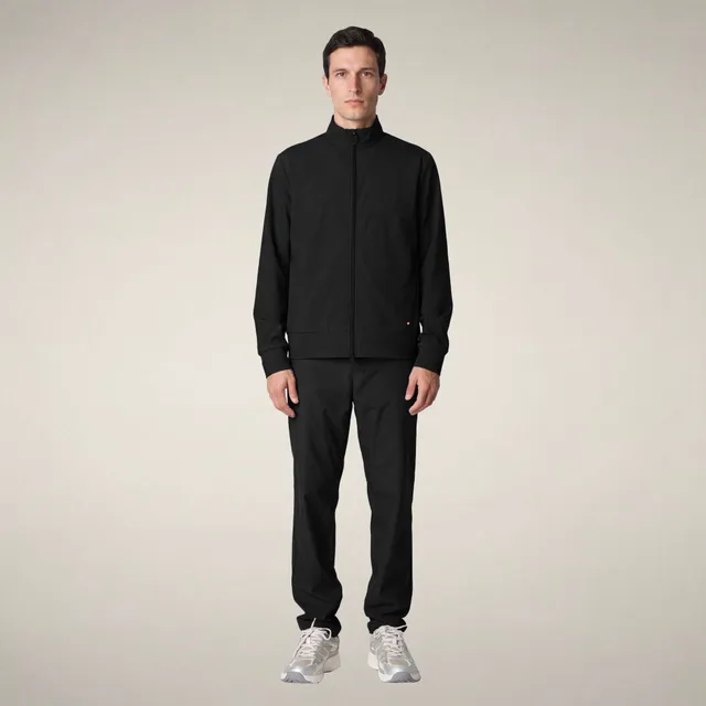 save-the-duck-tulio-herren-zip-sweatjacke-schwarz-smartleisure image 1