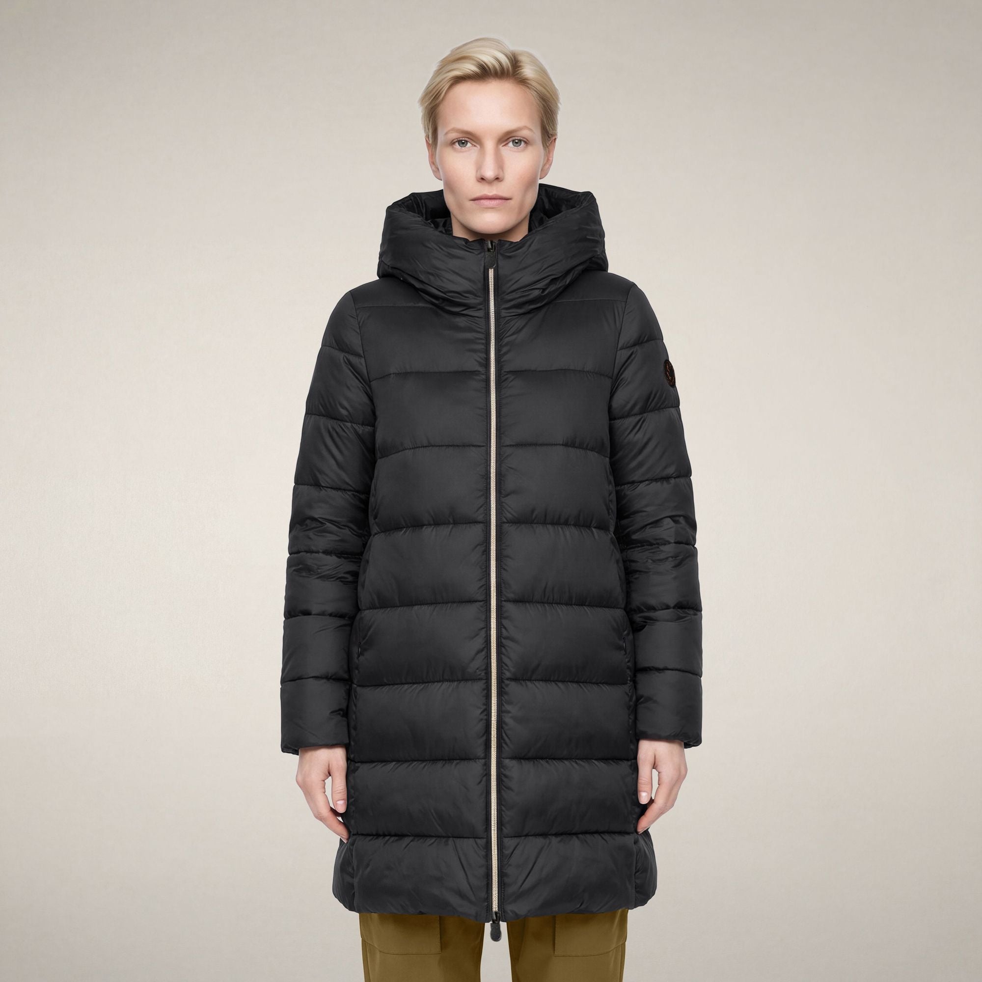 save-the-duck-lysa-damen-daunenmantel-extra-lang-puffer-schwarz image 5