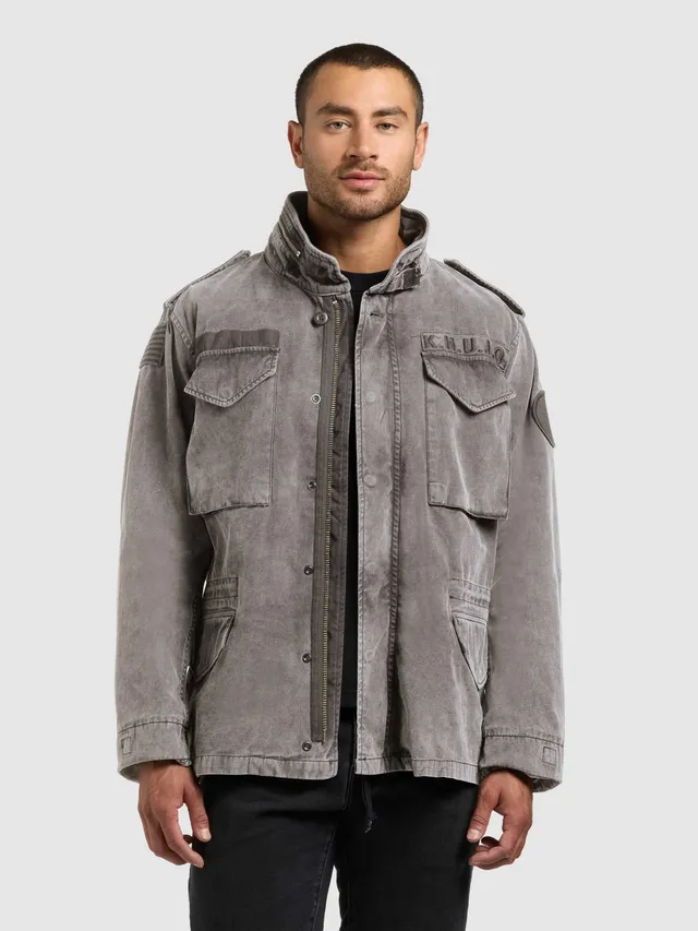 khujo-gene-slate-grey-fieldjacke-damen-regular-fit-mit-kapuze image 1