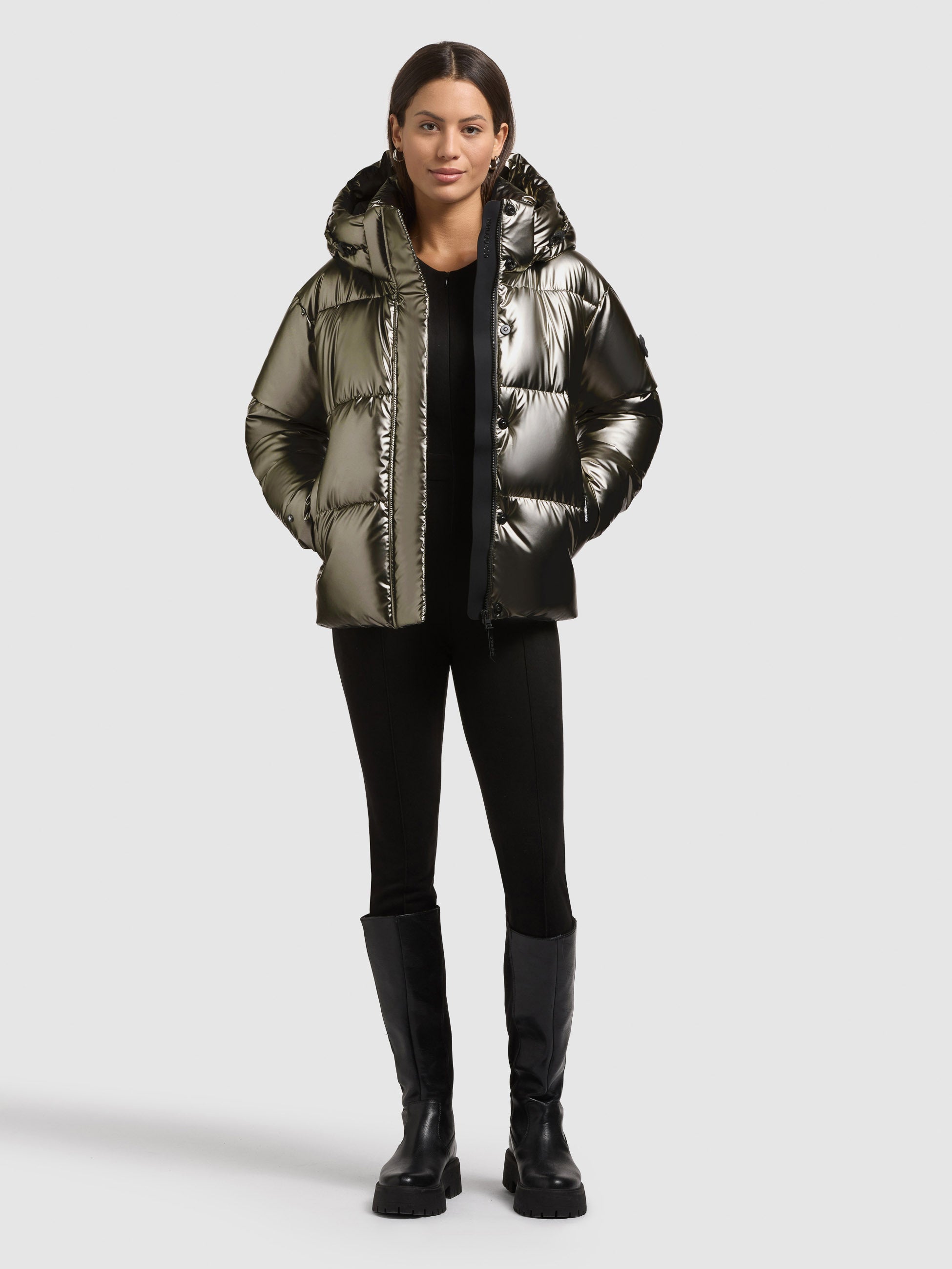 khujo-jacke-devina2-shiny-mud-brown-damen-winter-steppjacke-gl-nzend-wasserabwei image 1