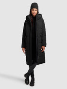 khujo-coat-dairi-black-damen-steppmantel-knielang image 6