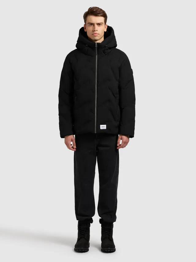 khujo-jacke-onert-black-steppjacke-h-ftlang-mit-kapuze image 1