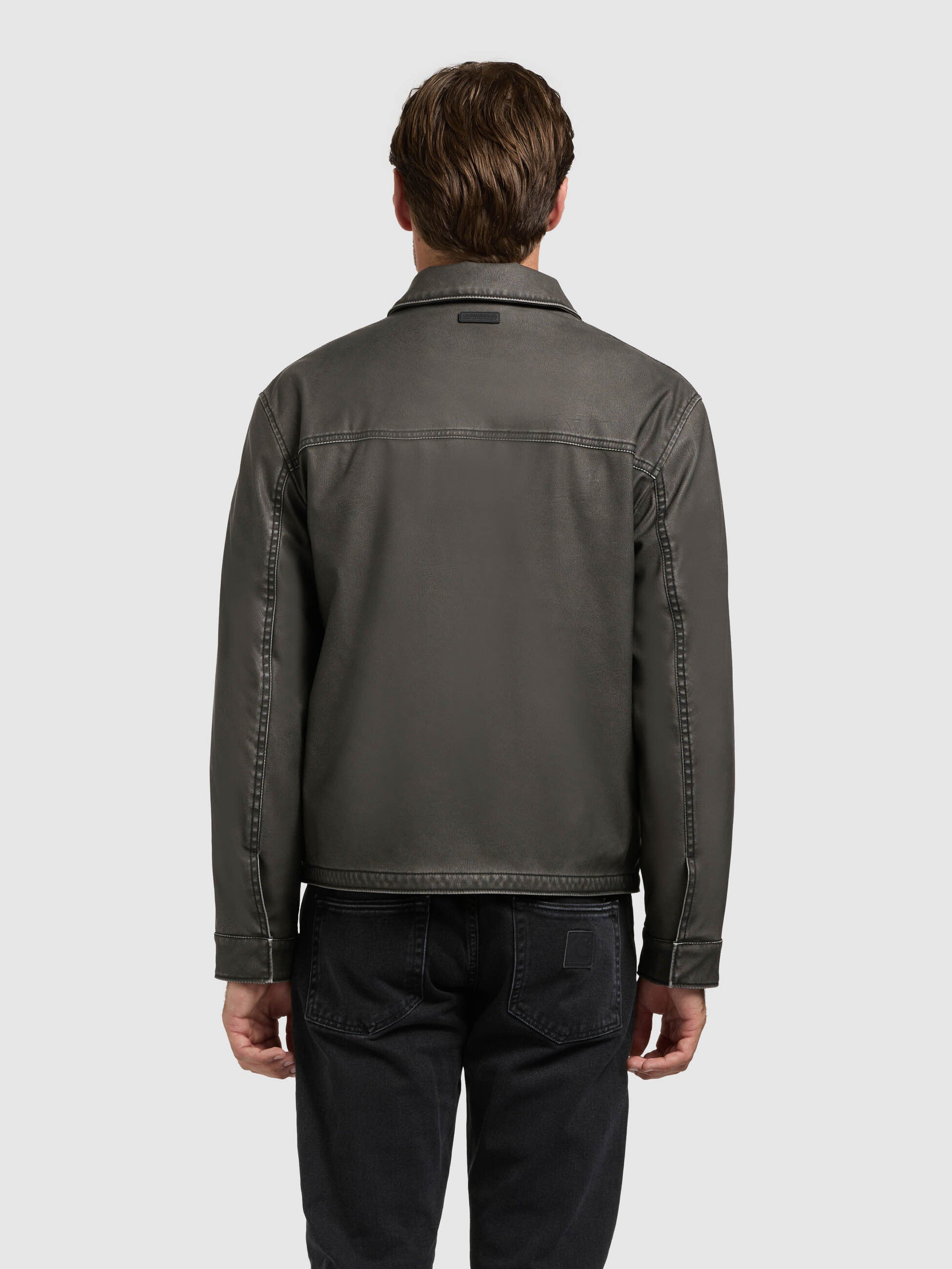 khujo-jacke-beck-vintage-black-kunstleder-bikerjacke-mit-kapuzeneinsatz image 3