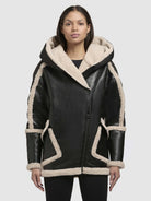 khujo-jacket-katy-black-damen-blouson-jacke-teddyfleece-kunstleder image 4