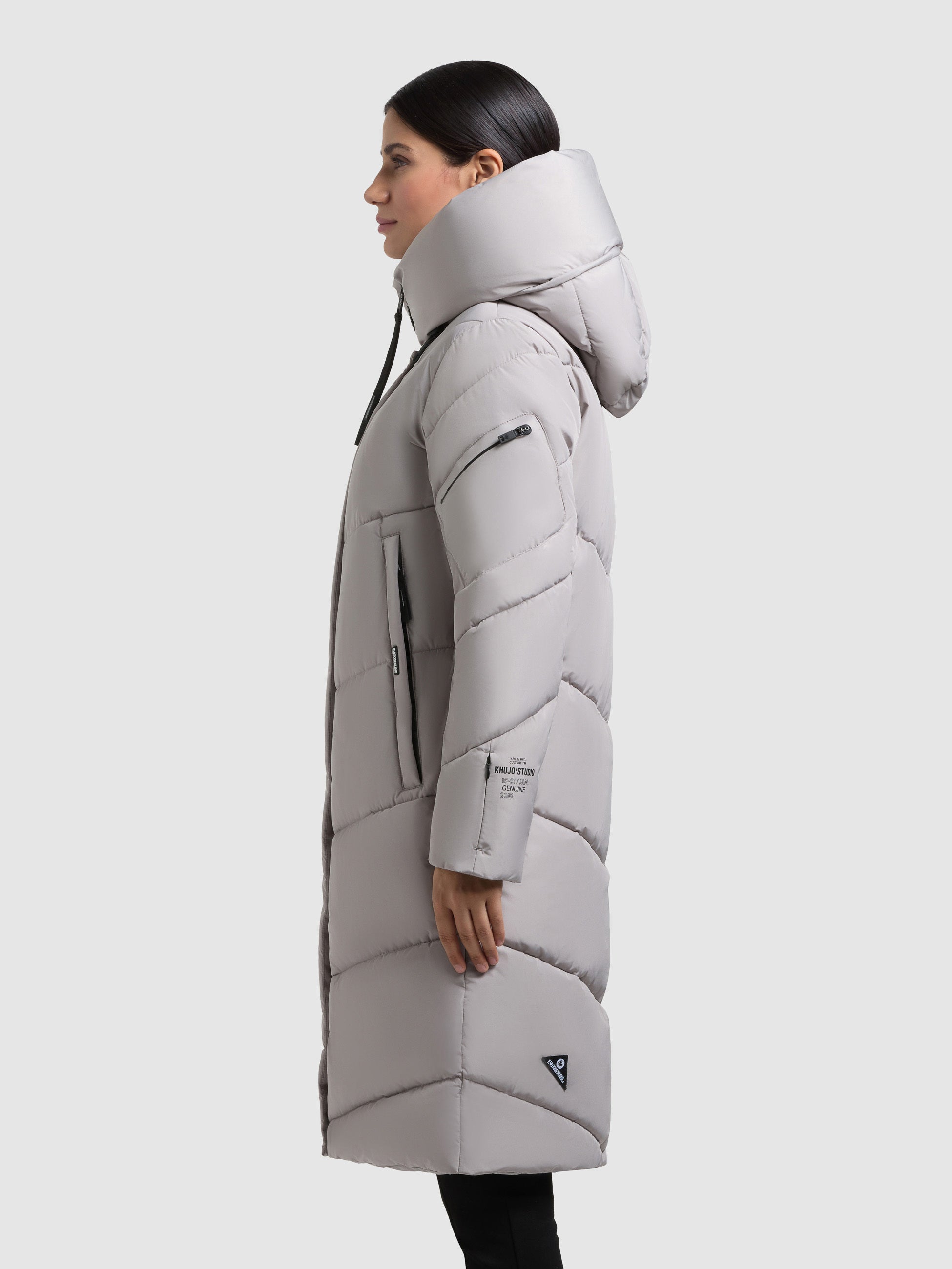 khujo-jange2-matt-damen-wintermantel-blizzard-grey image 5