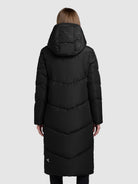 khujo-sonje6-coat-black-wadenlanger-steppmantel-relaxed-fit image 3