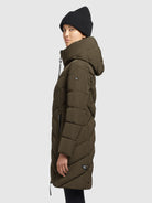 khujo-mantel-darka-khaki-damen-steppmantel-regular-fit image 5