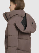 khujo-mantel-graya-dunkel-taupe-regular-fit-kurzmantel-mit-kapuze image 8