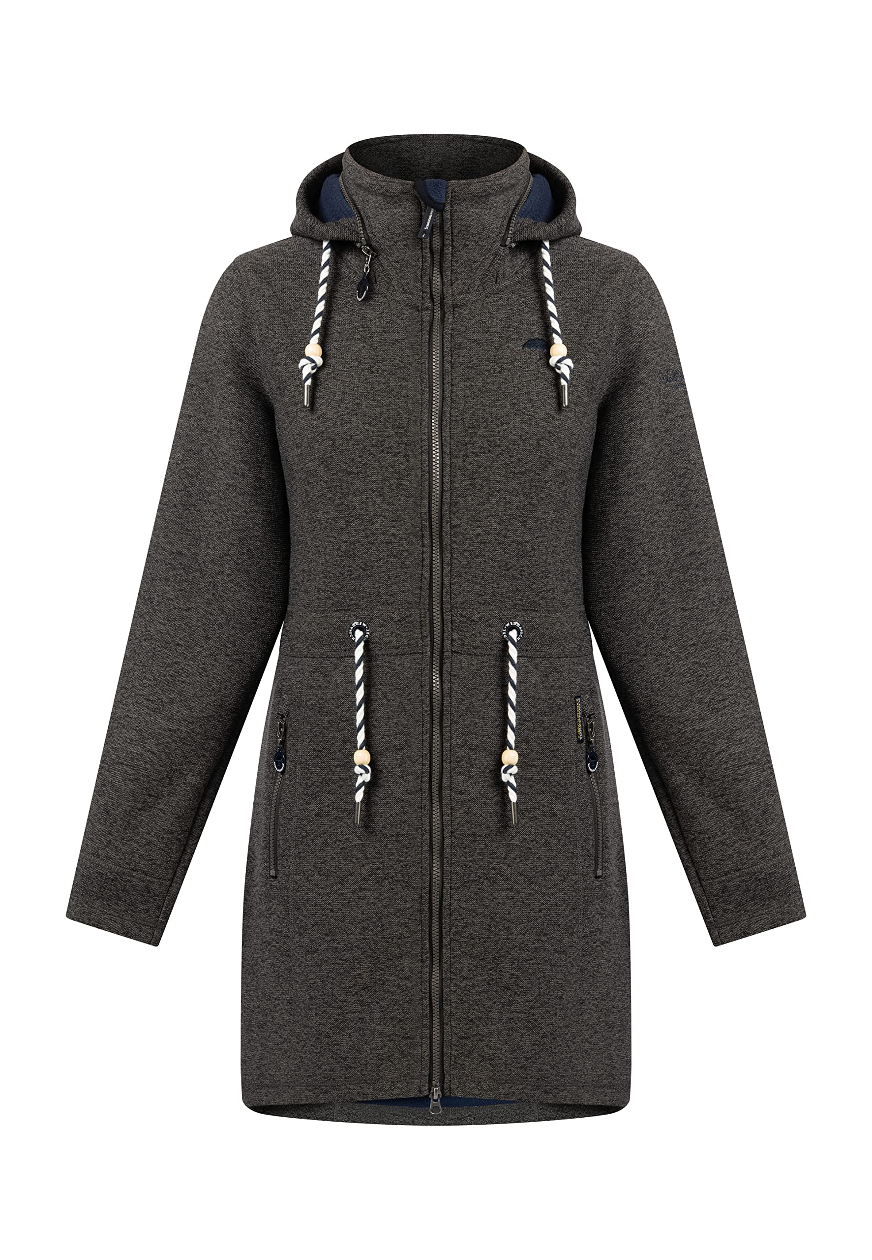 schmuddelwedda-damen-strickfleecemantel-warmer-strickfleece-mantel-f-r-herbst image 1