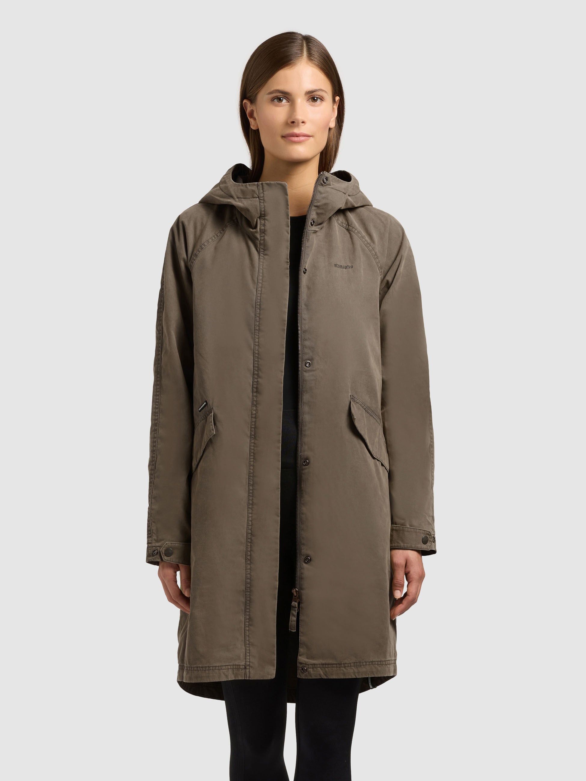 khujo-mantel-leal-latte-brown-damen-baumwollmantel-mit-kapuze image 4