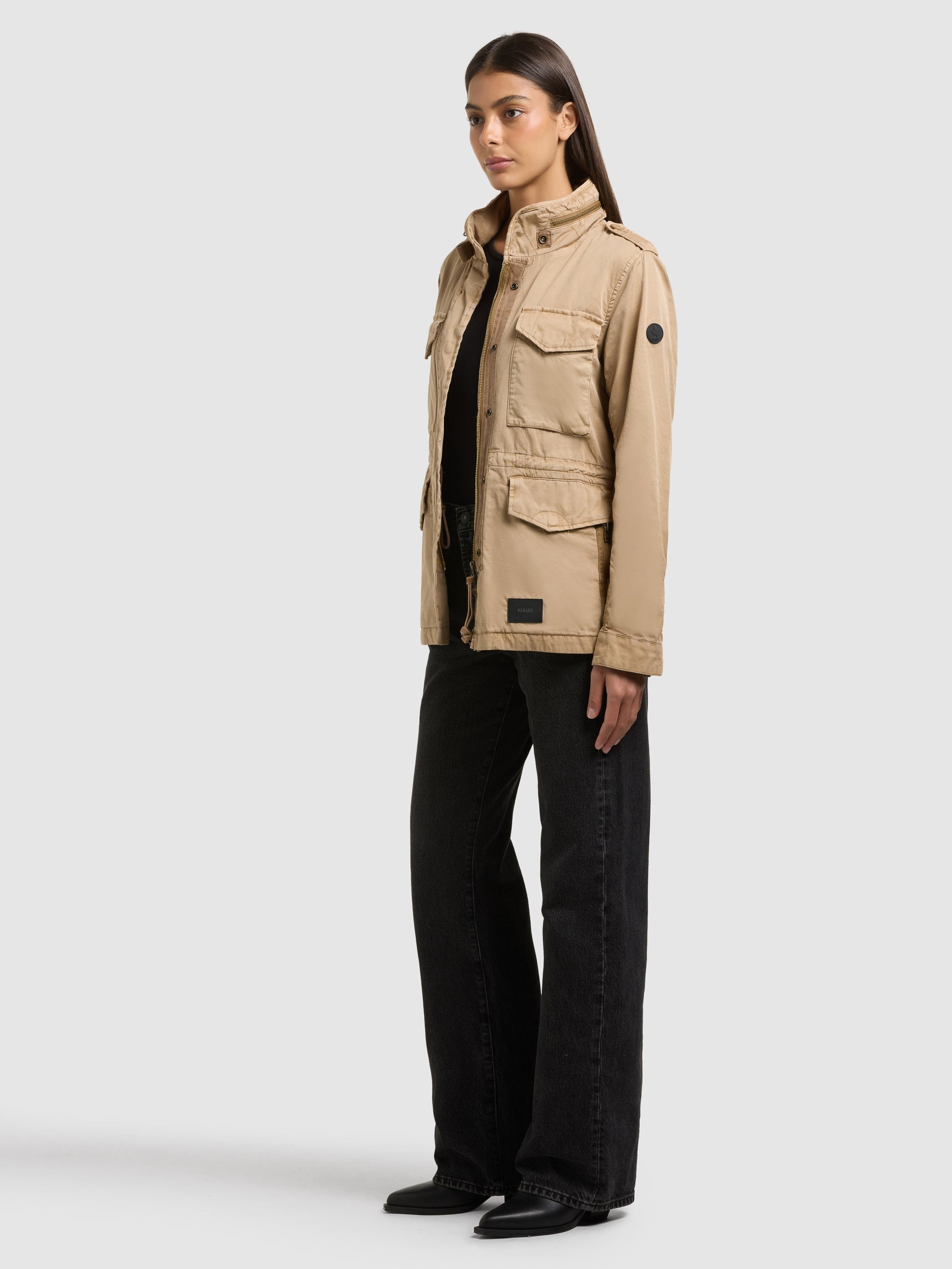 khujo-fieldjacke-nori-dark-beige-damen-cargojacke-aus-baumwoll-twill image 6