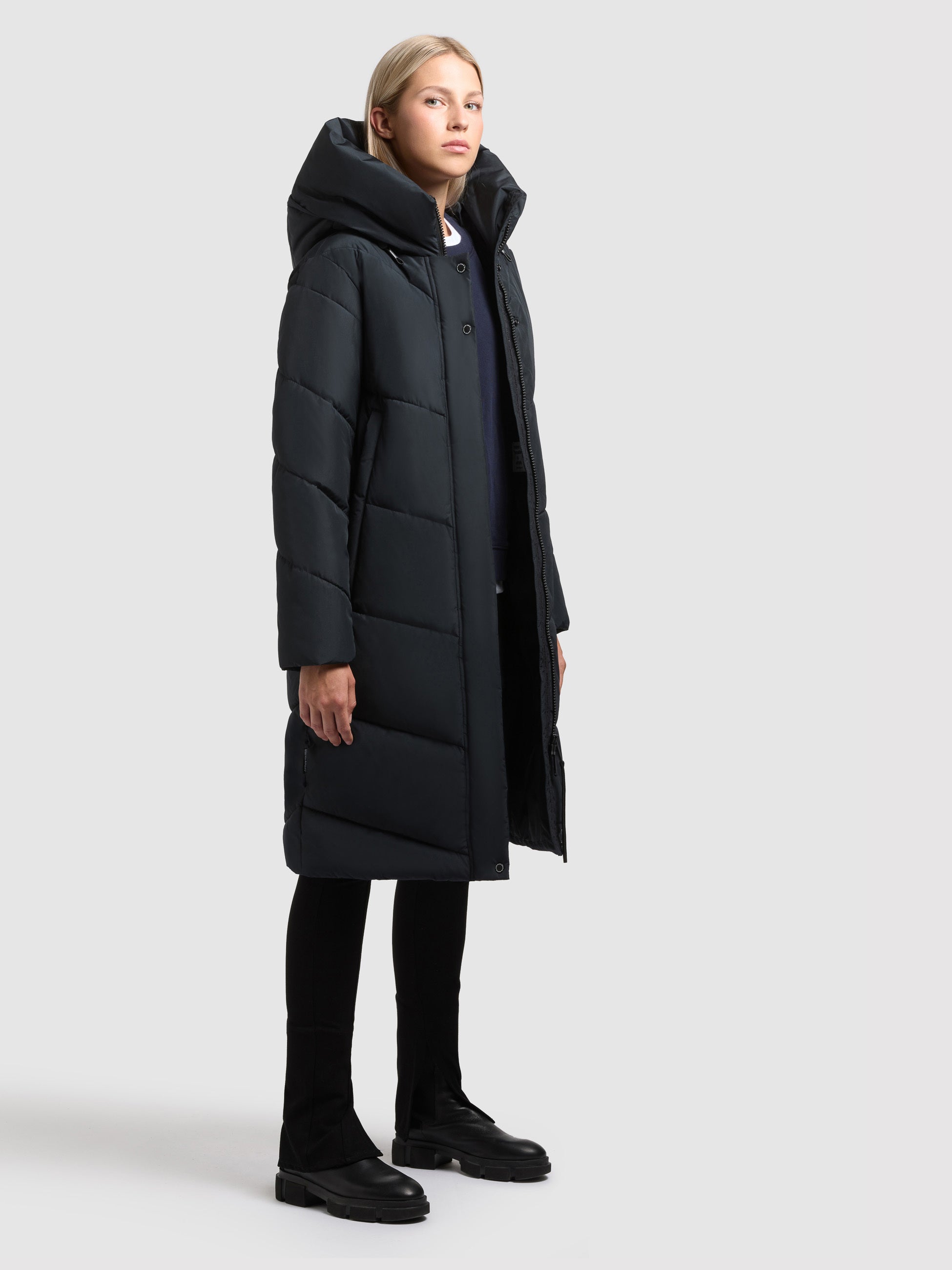 khujo-mantel-jange2-matt-port-blue-damen-steppmantel-loose-fit-knielang image 6