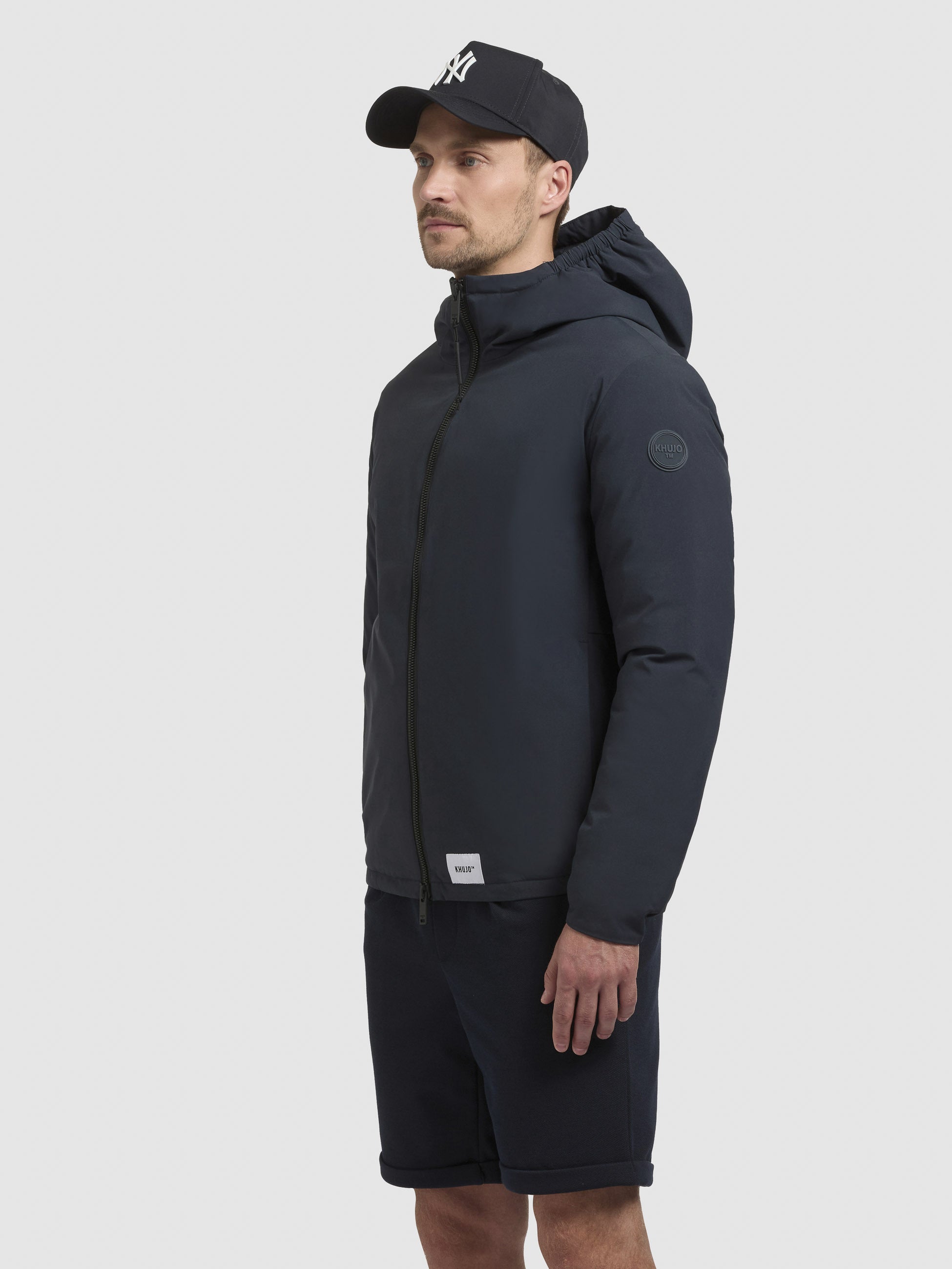 khujo-jacke-thido-dunkelblau-damen-wattierte-kapuzenjacke-basic image 5