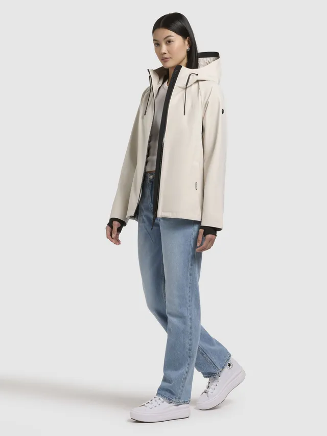 khujo-jacke-woom-naturwei-wasserabweisende-regenjacke-mit-kapuze image 1