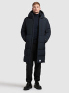 khujo-coat-siram2-port-blue-wattierter-steppmantel-knielang-loose-fit image 2