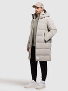 khujo-caius-damen-coat-light-gray image 6