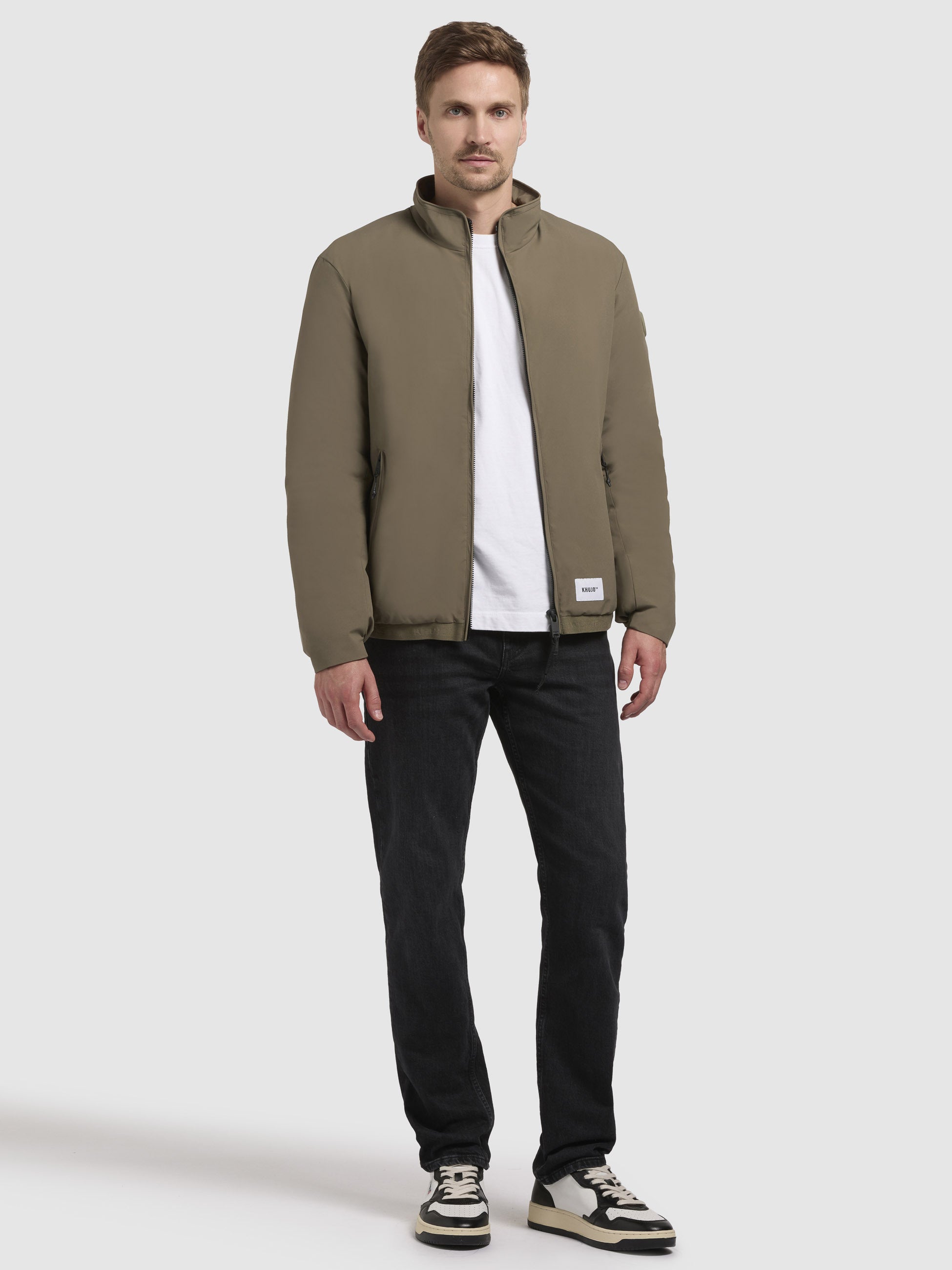 khujo-jacke-oke-oliv-blousonjacke-mit-stehkragen image 6