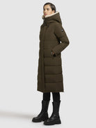 khujo-devion-teddy-damen-wintermantel-dark-olive image 5
