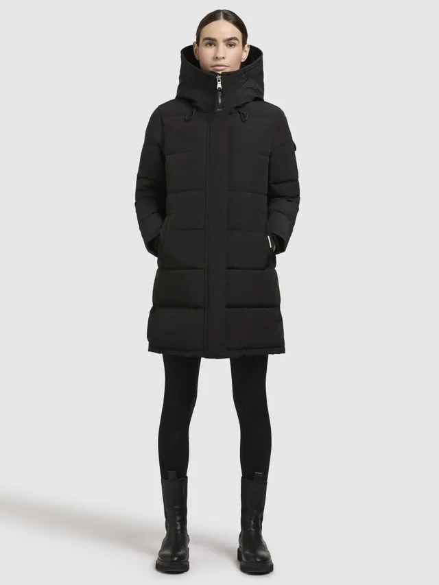 khujo-coat-faltd-damen-steppmantel-regular-fit-black image 1