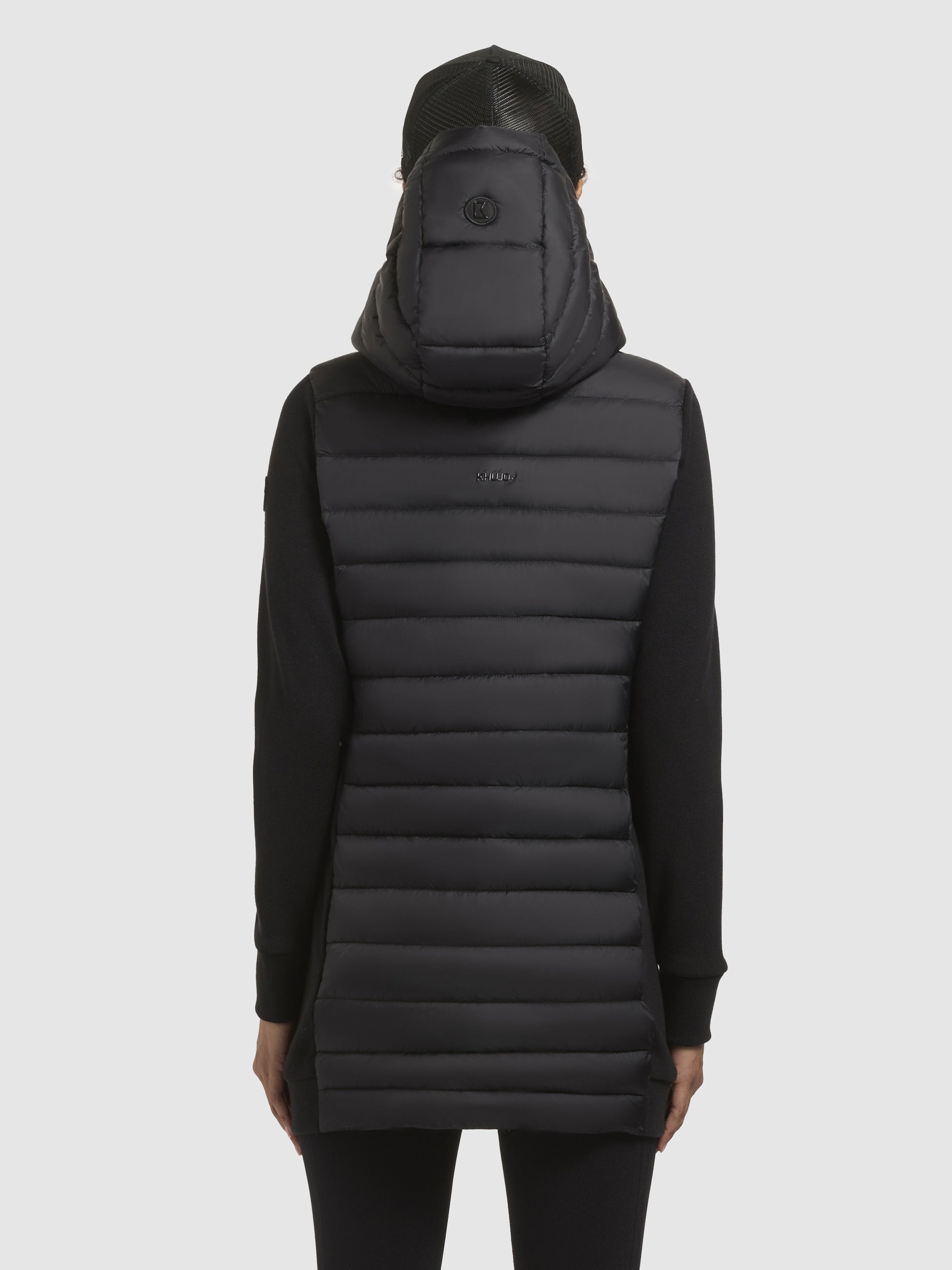 khujo-jacke-etele-schwarz-leichte-steppjacke-damen-materialmix image 3