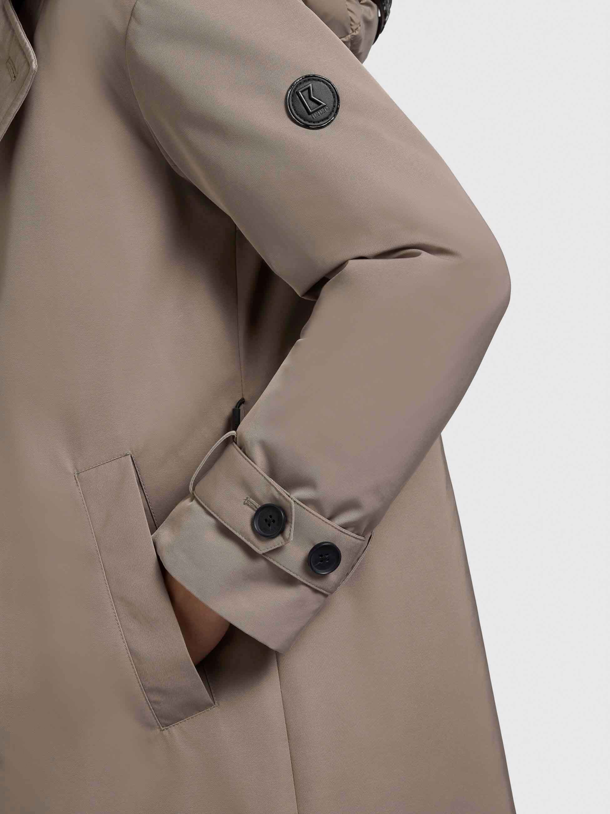 khujo-mantel-elena-greige-damen-trenchcoat-2 image 8