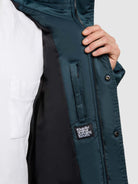 khujo-mantel-pakpao-petrol-blue-damen-parka-loose-fit image 8