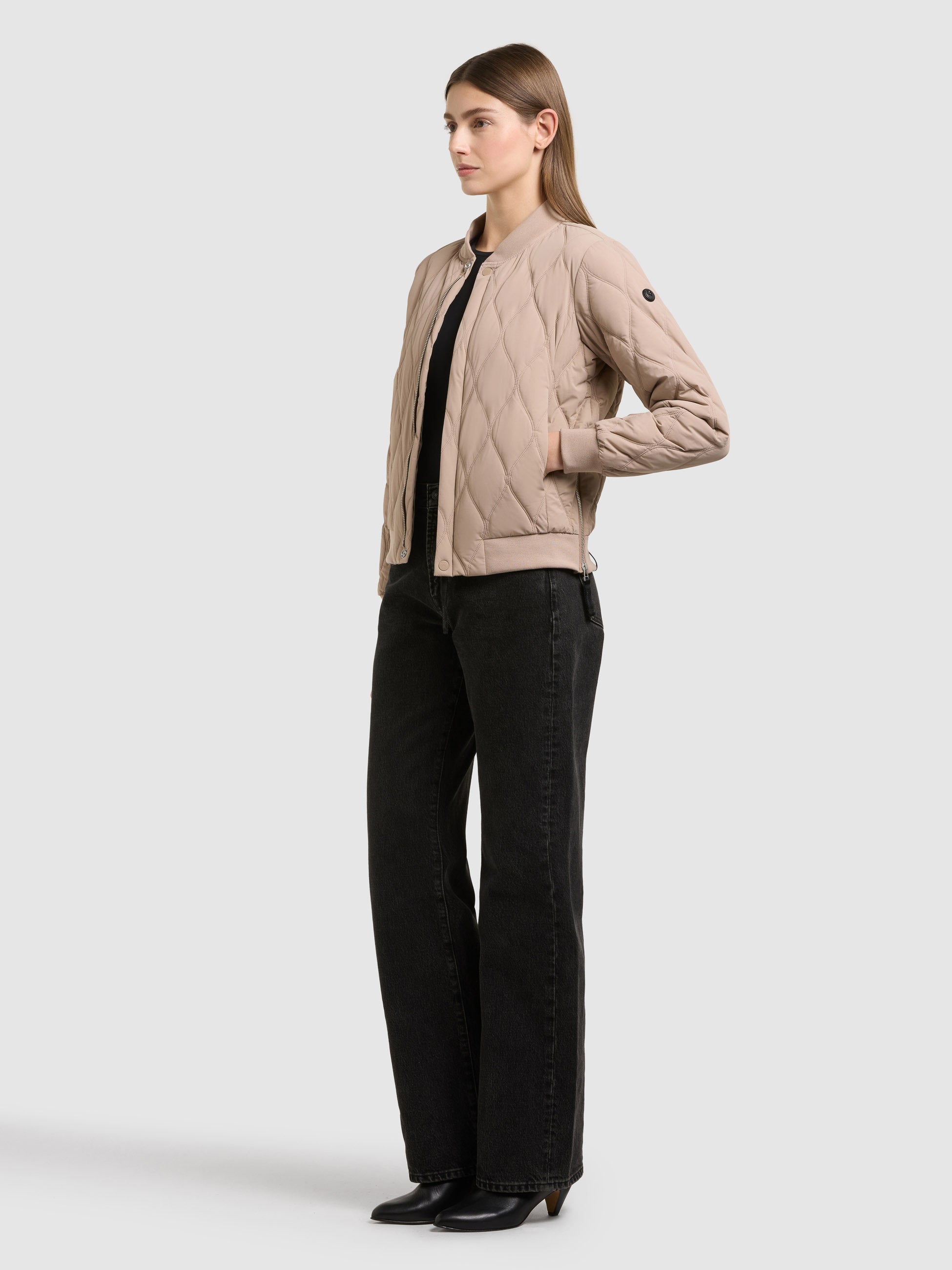 khujo-jacke-feen2-latte-beige-damen-steppjacke-regular-fit image 2