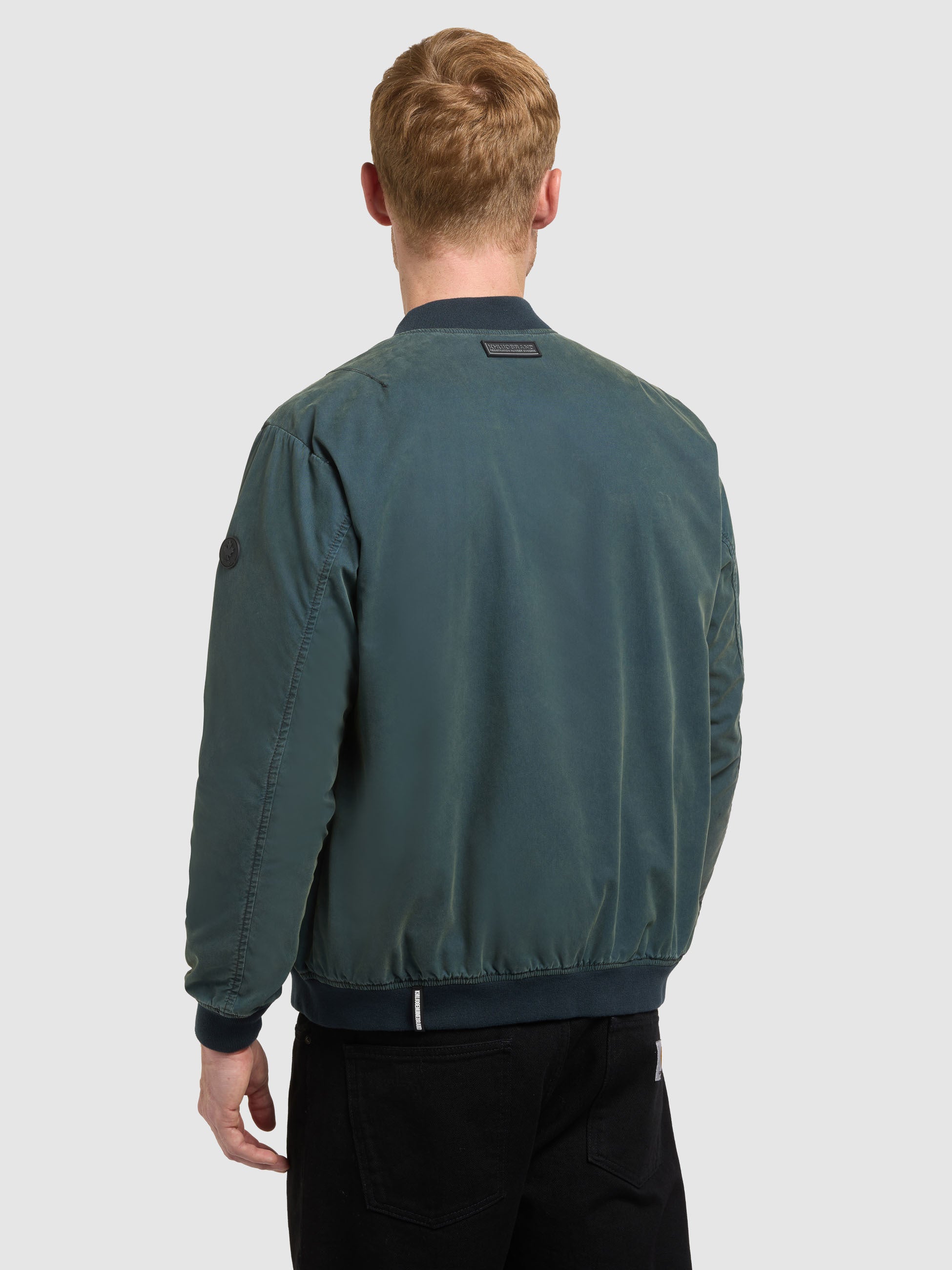 khujo-ulric-blousonjacke-atlantic-blue-college-jacke-im-used-look image 8