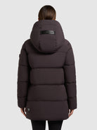 khujo-jacket-drown-matt-moody-plum-wattierte-winterjacke-loose-fit image 3