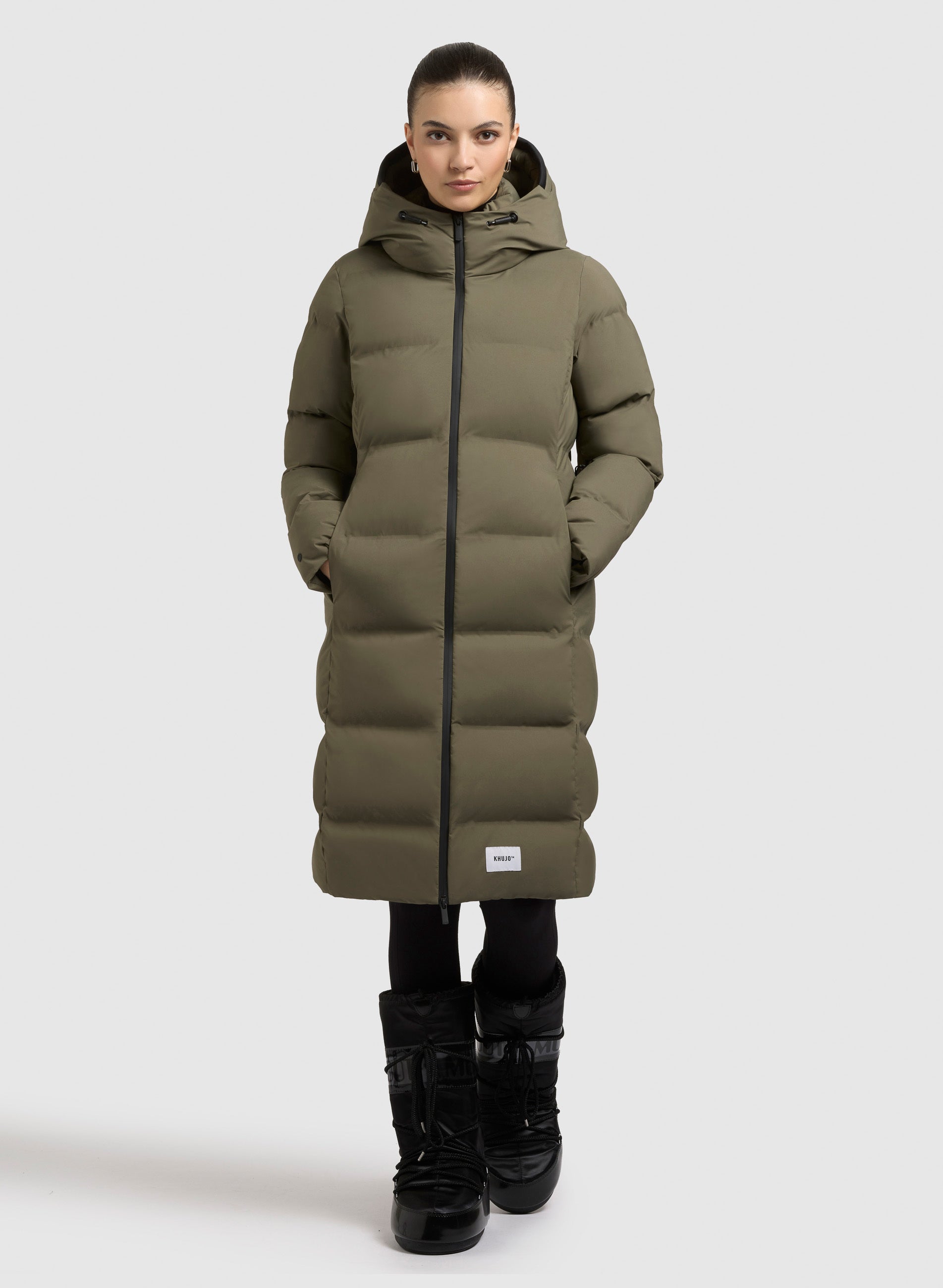khujo-coat-finnie3-light-moss-green-damen-steppmantel image 1