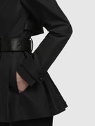 khujo-jacke-liane-schwarz-trench-sommerjacke-mit-g-rtel image 8