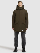 khujo-mantel-larc-dunkeloliv-parka-wasserabweisend image 2