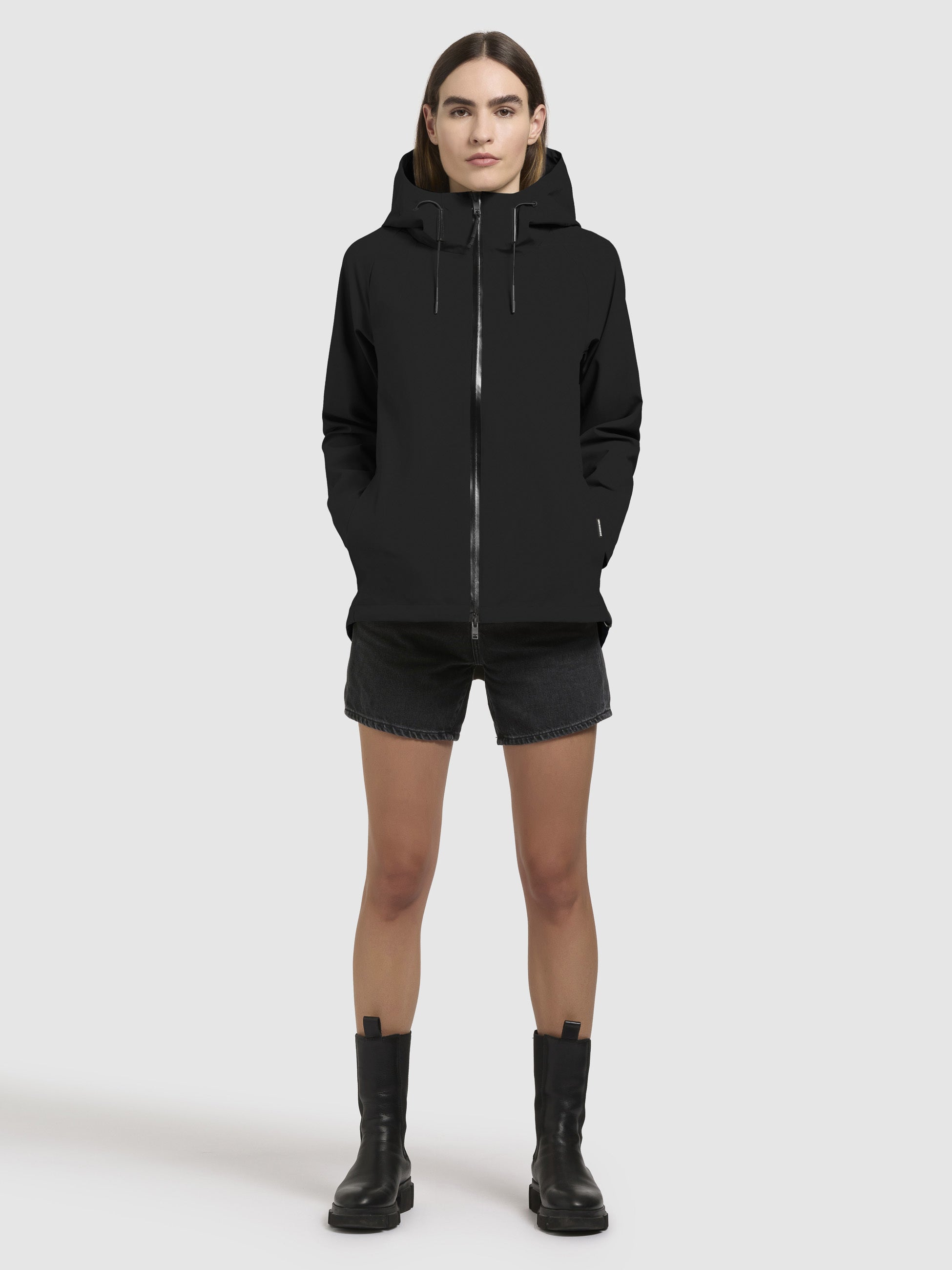 khujo-woom-jacke-schwarz-wasserabweisende-regenjacke-f-r-damen image 6