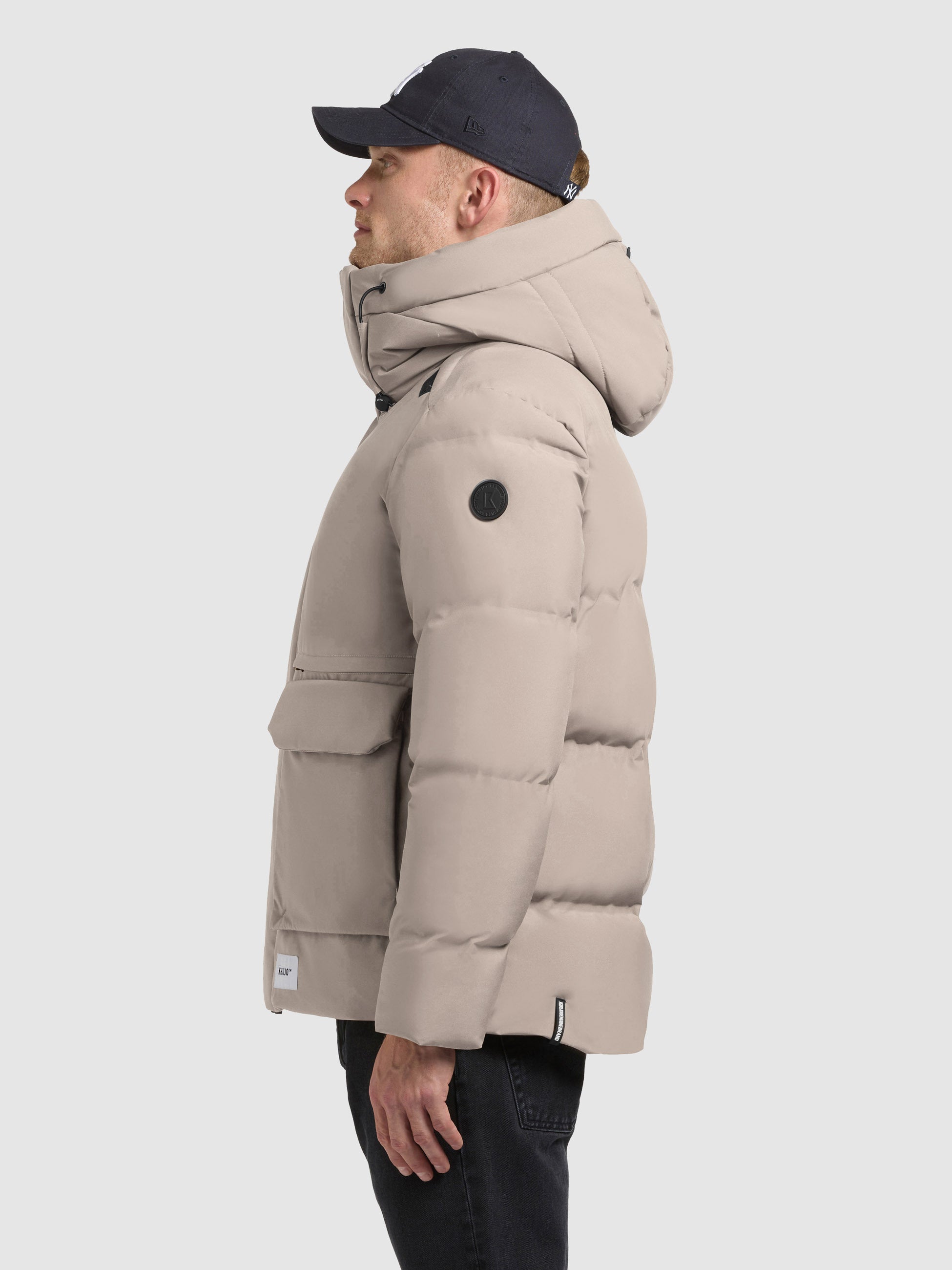 khujo-jacke-dave-greige-winterjacke image 5