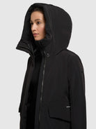 khujo-mantel-sina-black-damen-wintermantel-kurz-schwarz image 8