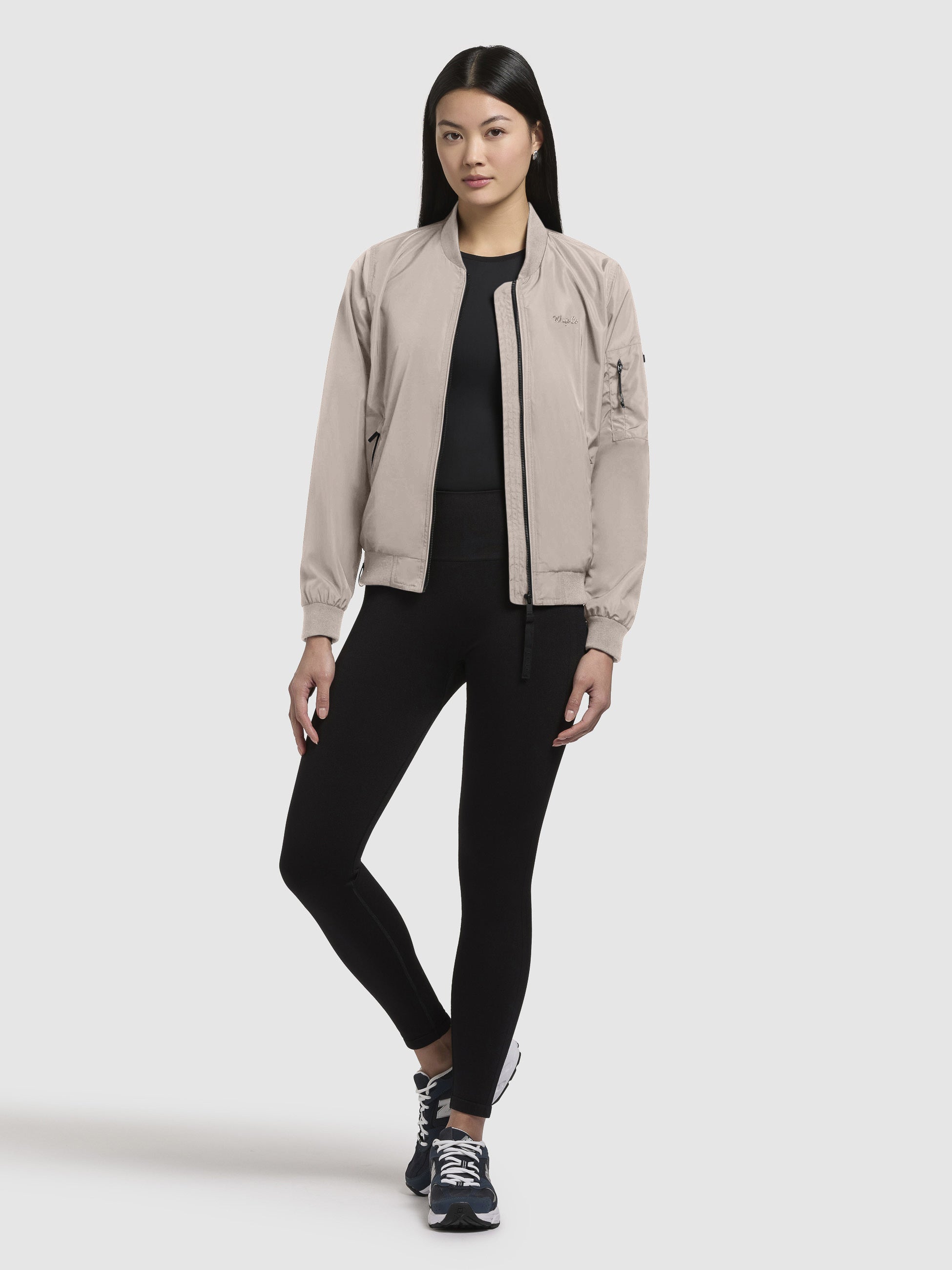 khujo-jacke-cend-beige-h-ftlange-bomberjacke-damen-sommer image 1