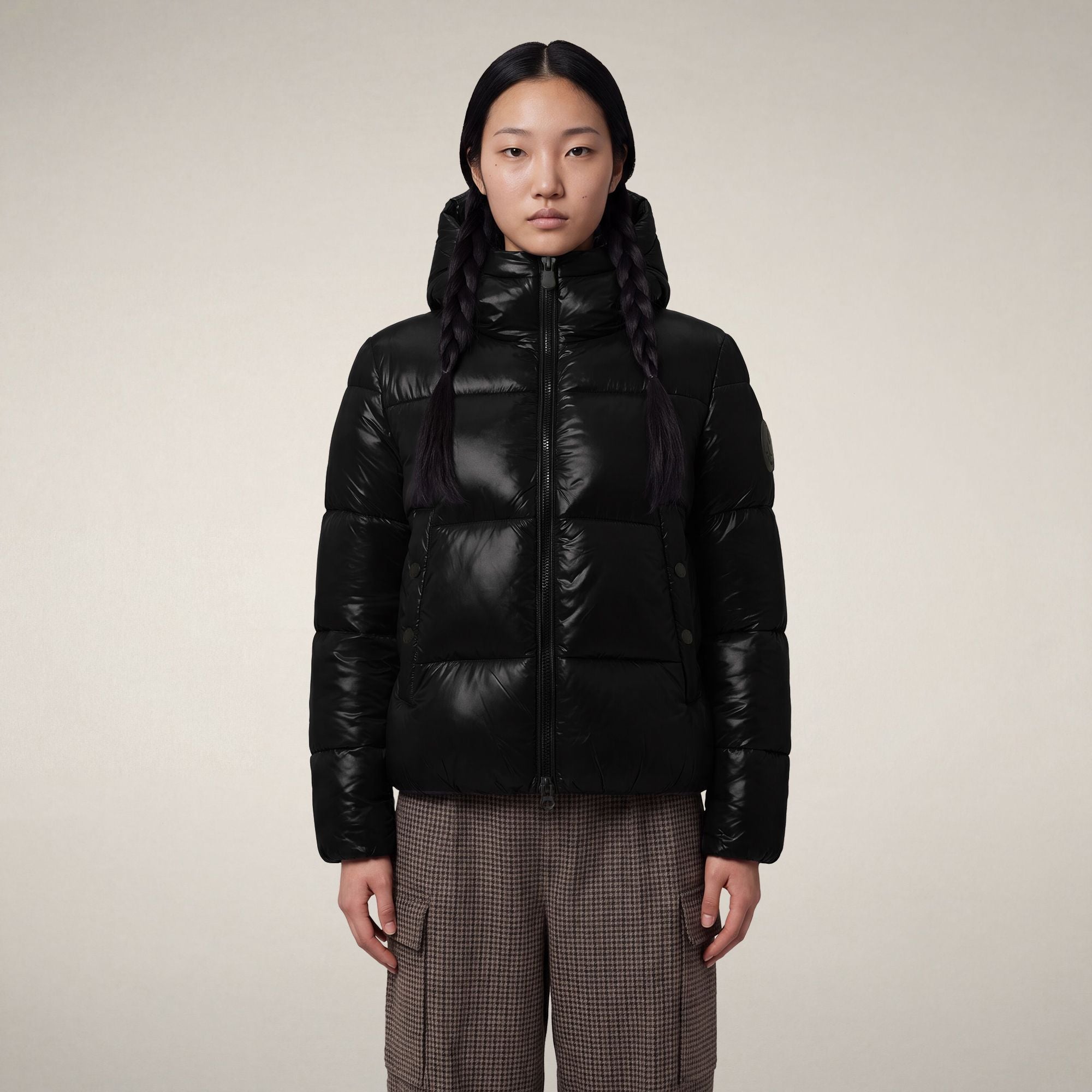 save-the-duck-biddy-damen-daunenjacke-schwarz-gl-nzend image 5