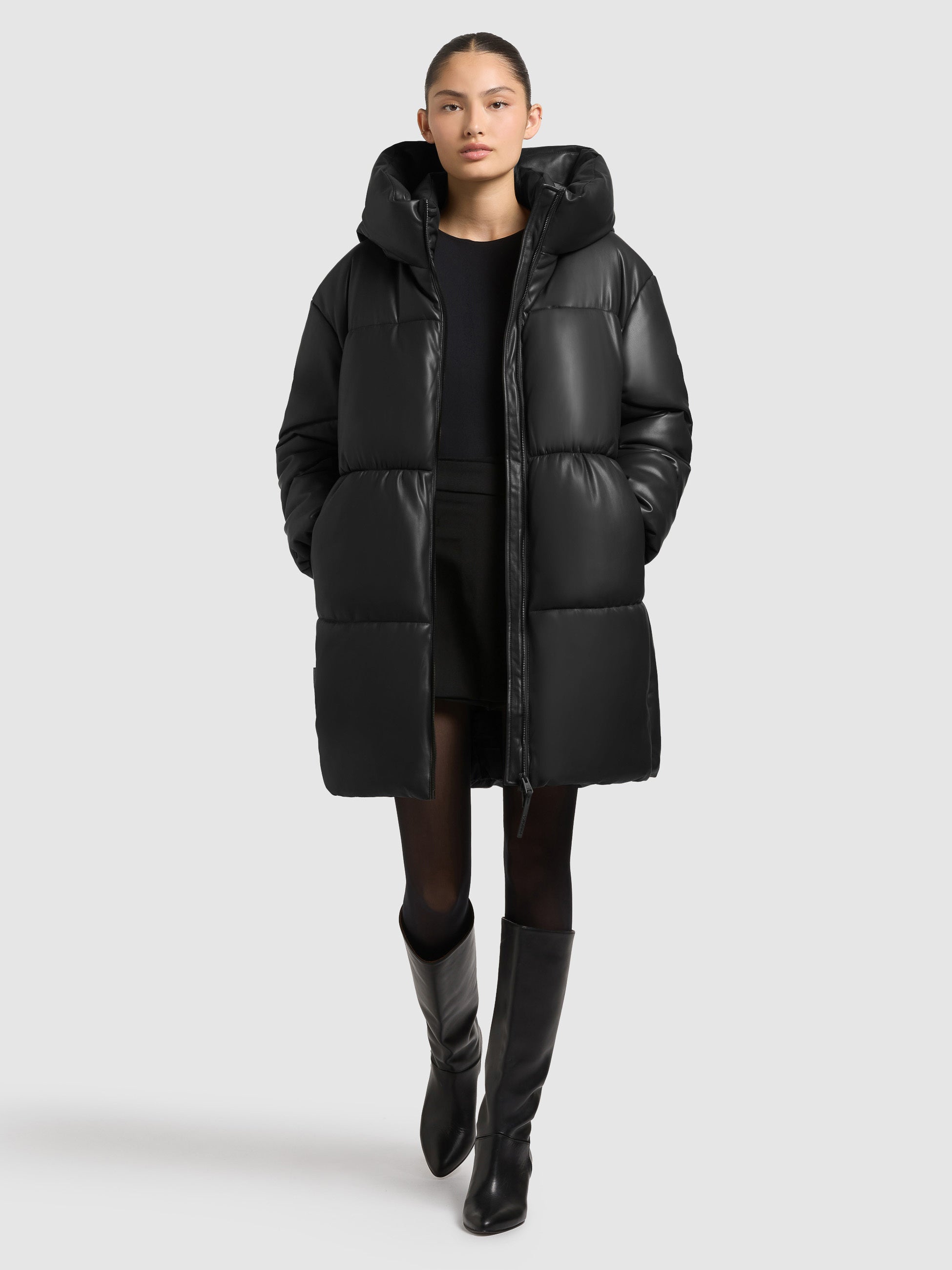 khujo-mantel-lorsa-black-gesteppter-wintermantel-f-r-damen image 1