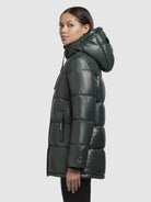 khujo-jacket-word3-satin-dark-green-gesteppte-winterjacke-damen image 5