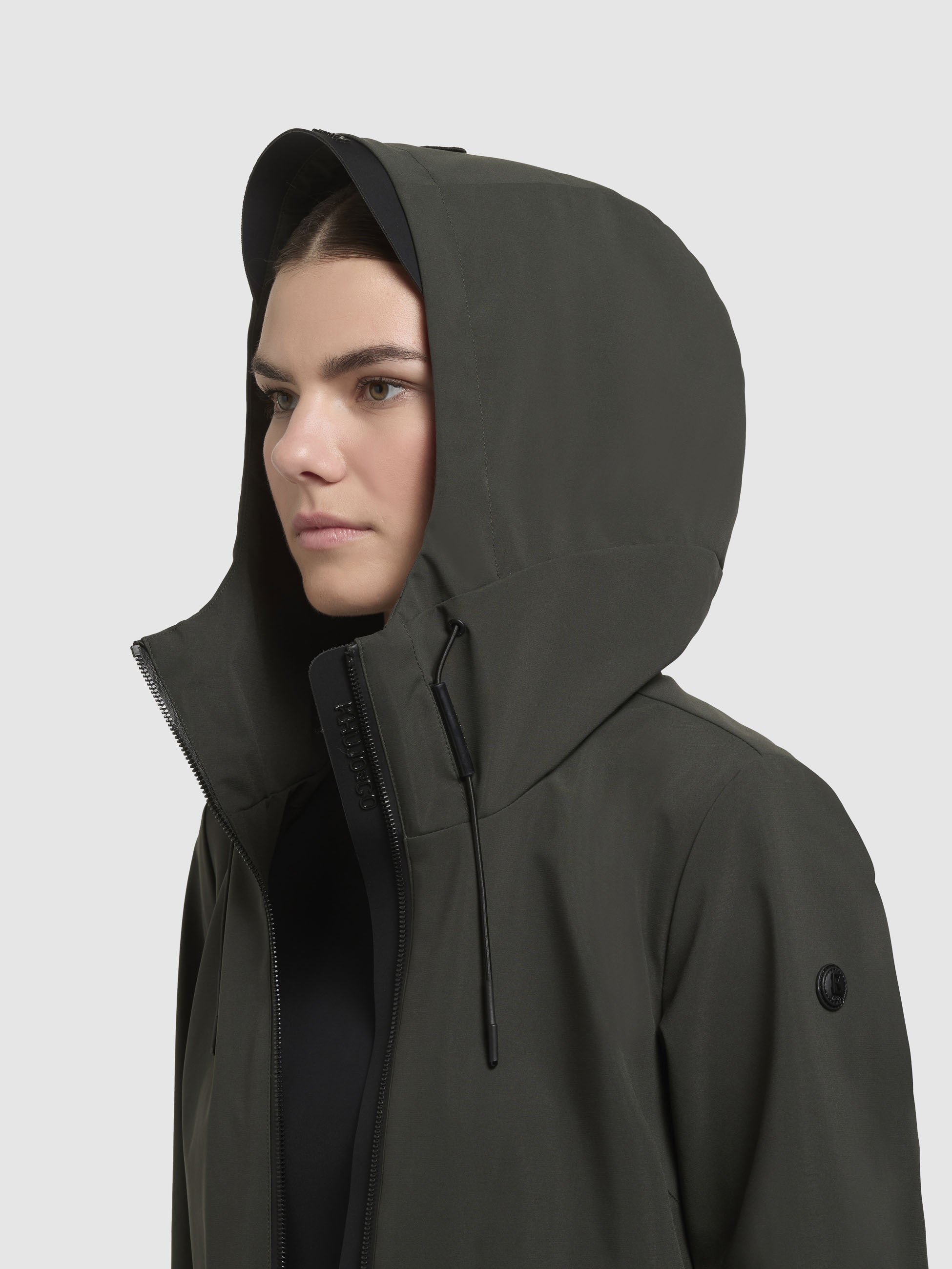 khujo-jacke-yoni-dunkelgr-n-damen-regenjacke-wasserabweisend image 8