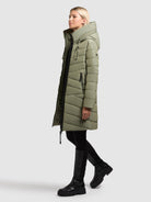 khujo-coat-vare-steppjacke-muted-green-kurz-wattiert image 2