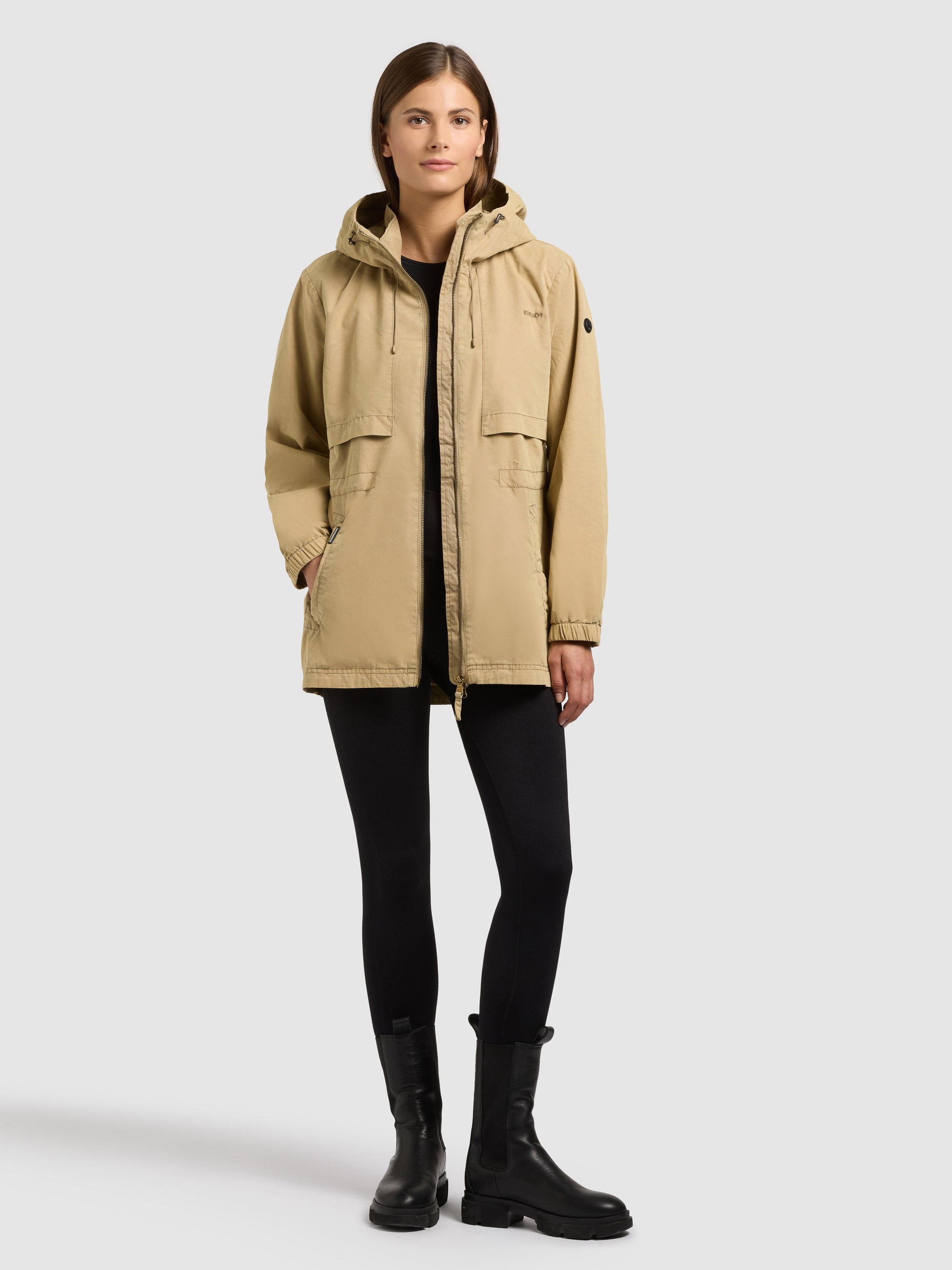 khujo-jacke-rania-damen-parka-latte-brown-regular-fit image 6
