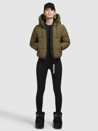 khujo-elida-damen-steppjacke-khaki image 6