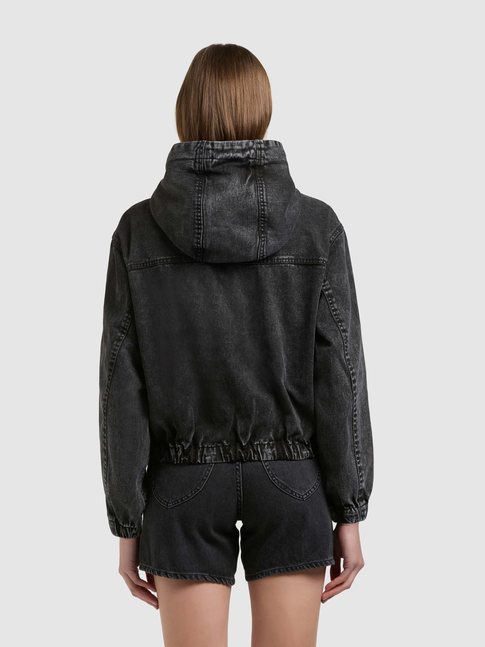 khujo-jacke-gretel-black-jeans-blouson-damen-loose-fit image 3