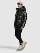 khujo-jacke-devina-shiny-damen-steppjacke-dunkelgrau image 6